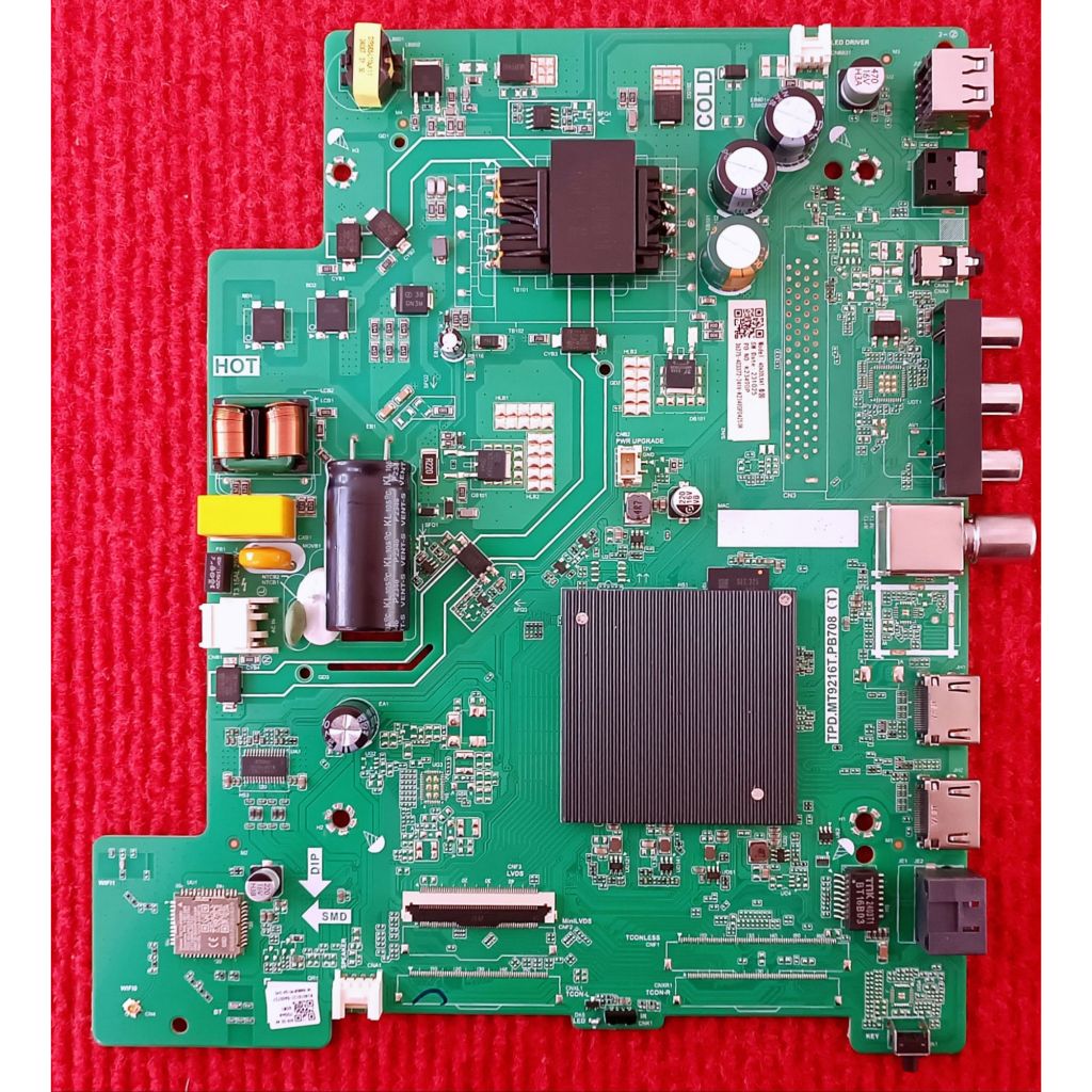 เมนบอร์ดทีวี HISENSE รุ่น 40E5G , 40A4200G พาสบอร์ด TPD.MT9216T.PB708 อะไหล่แท้ถอดจากเครื่องใหม่ พร้