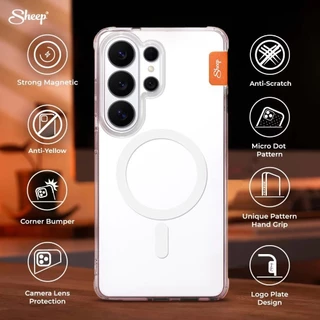 [Sheep Clear MS For iPhone&Samsung] เคสใสสำหรับไอโฟน13/14/15/16/17 Series และ S25 S26 Ultra เคสชาร์จแม่เหล็ก กันกระแทก