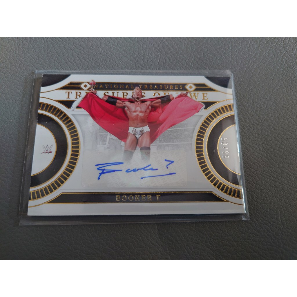 2024 Panini National Treasures WWE Booker T Auto /99 Treasures Of WWE