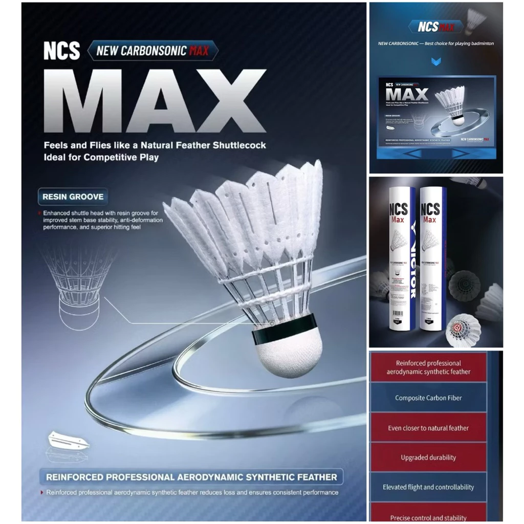 VICTOR NCS MAX ลูกแบดขนสังเคราะห์คุณภาพสูง ท็อปสุด