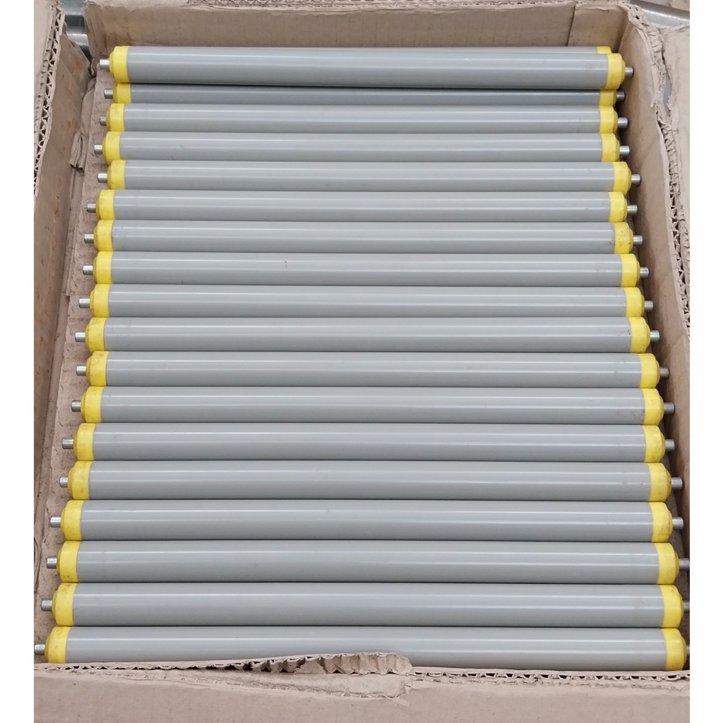 ลูกกลิ้งลำเลียง PVC (Conveyor Roller) ลูกกลิ้งรางเลื่อน ลูกกลิ้งพลาสติก สินค้าคงเหลือ/ชิ้น = 11 (PK-