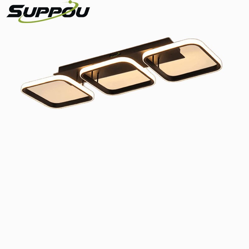 SUPPOU โคมไฟเพดาน LED ปรับแสง 3 สี กันฝุ่น ประหยัดไฟ ลดแสงแยงตา สำหรับห้องนอน ห้องอาหาร ห้องนั่งเล่น
