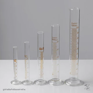 กระบอกตวงปริมาตร Graduated Cylinder Glass กระบอกตวง แบบแก้ว