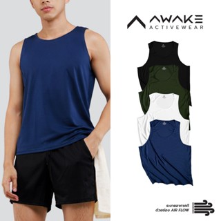 AWAKE เสื้อกล้ามวิ่งสีพื้น Running jersey