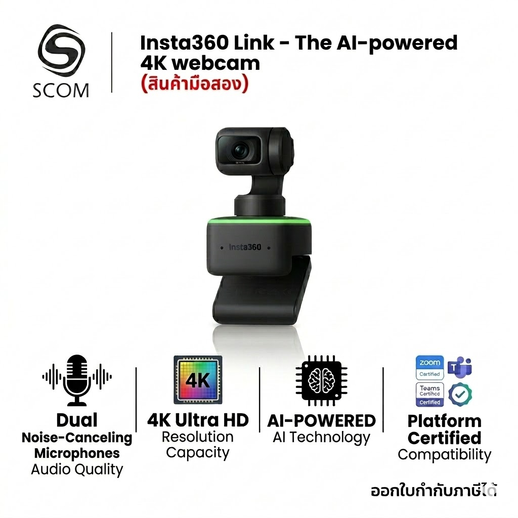 Insta360 Link - The AI-powered 4K webcam มือสอง
