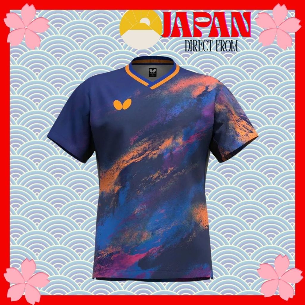 【Direct from Japan】Butterfly Yufinia Shirt Table Tennis Unisex JTTA Approved Quick Dry Stretch 47880