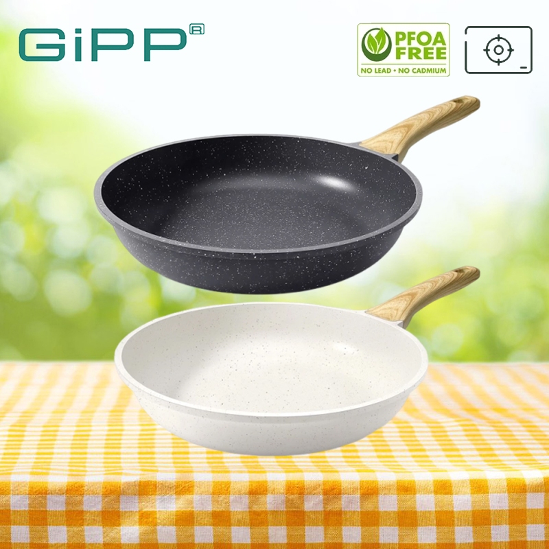 GIPP กระทะทอด กระทะสำหรับผัดขนาด'20/24/28ซม เครื่องใช้ในครัวเรือน กระทะ ต้ม ทอด แบบไม่ติดกระทะ เหมาะกับเตาทุกประเภท