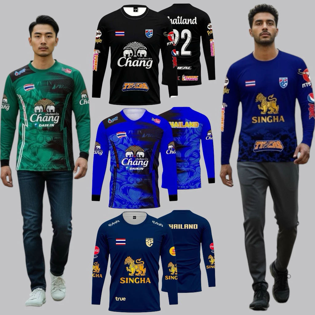 เสื้อกีฬาพิมพ์ลายแขนยาว ใส่ได้ทั้งหญิง/ชาย