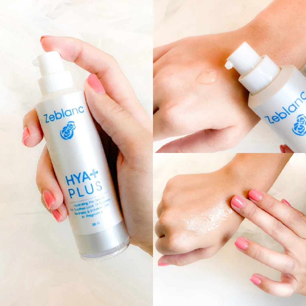 พรีเซรั่มไฮยารูรอนคนท้อง Zeblanc Hya Plus ขั้นตอนแรกของการบำรุงผิว ปราศจากน้ำหอม thumbnail 6