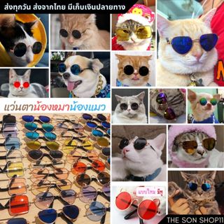 แว่นแมว แว่นสุนัขพันธ์เล็ก แว่นสัตว์เลี้ยง แว่นตุ๊กตา พร้อมส…