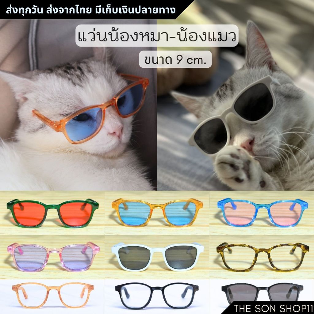 แว่นหมา แว่นแมว แว่นตุ๊กตา พร้อมส่งจากไทย เก็บเงินปลายทางได้