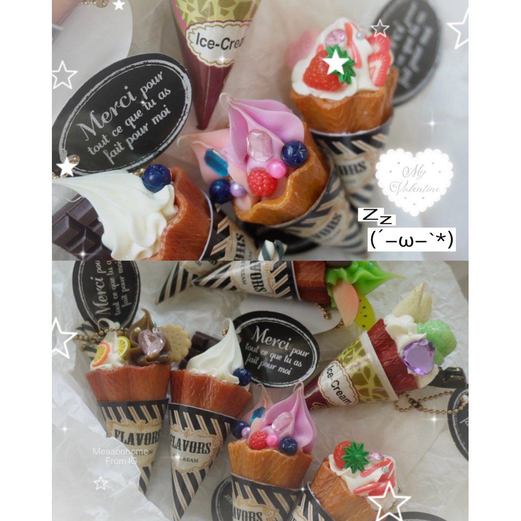 Decoden Dessert Keychains, พวงกุญแจขนมหวานญี่ปุ่น