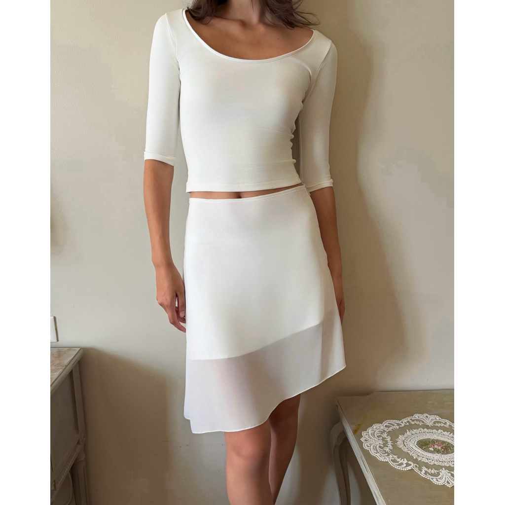 Benabaker Clara Skirt -  กระโปรงชีฟอง กระโปรงซีทรู