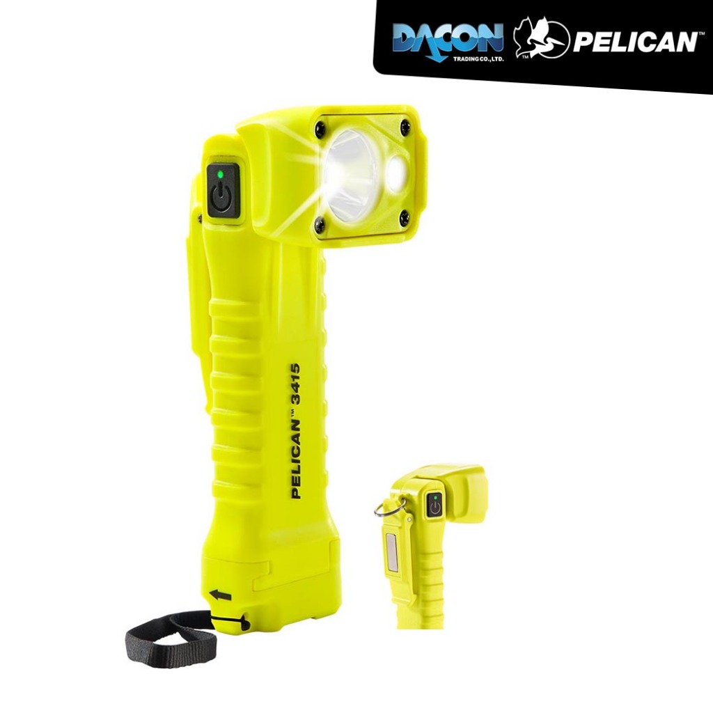 ไฟฉายเซฟตี้ กันระเบิด Pelican 3415M (แสงสีขาว, มีแม่เหล็กด้านหลัง)