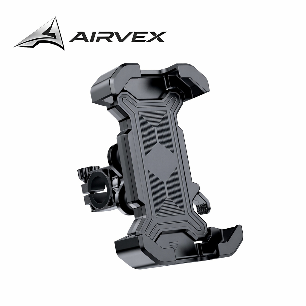 AIRVEX 2026 รุ่นใหม่อัปเกรด ที่จับโทรศัพท์มอเตอร์ไซค์และจักรยาน ระบบกันสั่น ล็อคแน่น หมุนได้ 360°