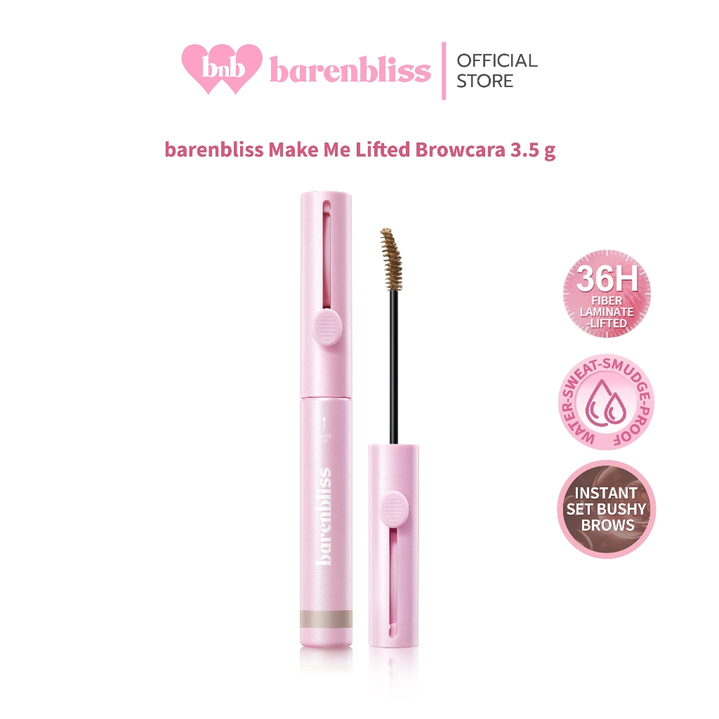 bnb barenbliss Make Me Lifted Browcara มาสคาร่าคิ้ว ล็อคคิ้วสวยและตั้งฟู เนื้อบางเบา ปัดง่ายไม่เป็นก้อน สูตรกันน้ำ