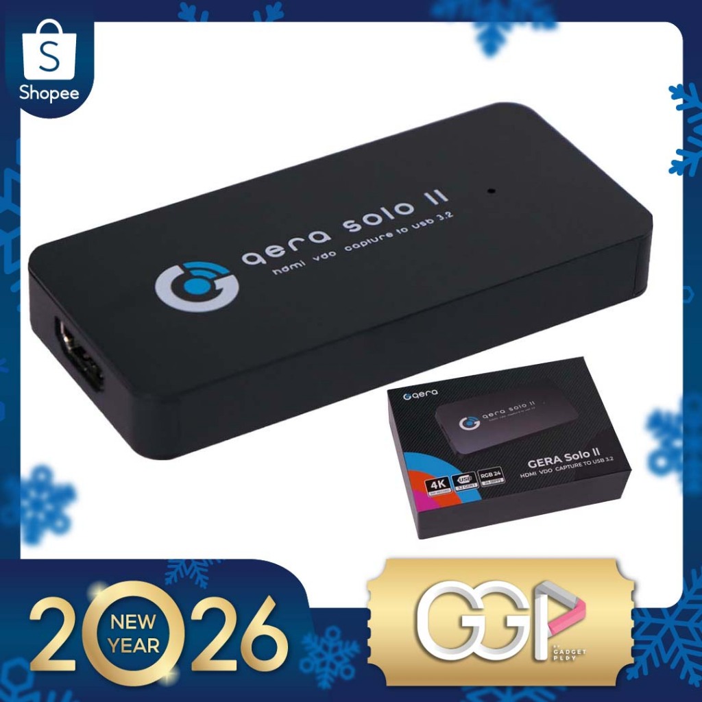 GERA SOLO ii HDMI VDO CAPTURE TO USB 3.2 GEN1 4K30P แคปเจอร์การ์ด ไลฟ์สด OBS สตรีมมิ่ง [กรุงเทพฯเลือกส่งด่วน]