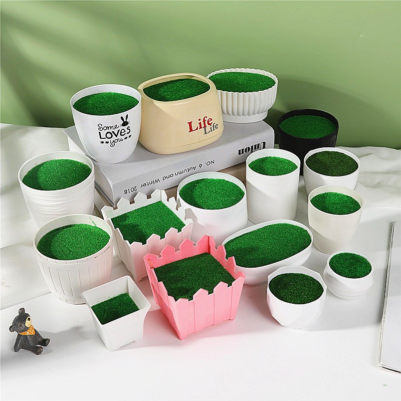 กระถางตกแต่งสำเร็จรูป พร้อมแจกัน PVC เกรดหรูหรา เหมาะสำหรับแต่งบ้าน สวน คาเฟ่ ไม่ต้องดูแลรักษา ทนแดด 100% ✨🏡