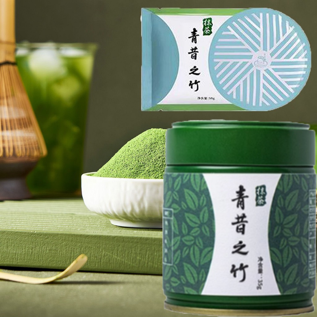 Qingxiผงมัทฉะ ชงเพียวได้ 35 g. กระปุก 50 g.ซอง matcha มัจฉะ มัทฉะ