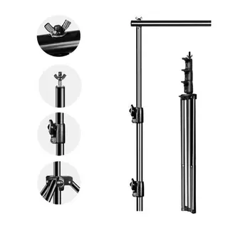 Photo Studio 2x3m ฉากถ่ายรูป Background Stand & 3x3m Backdrop Non-wovens ฉากเขียว Green Screen