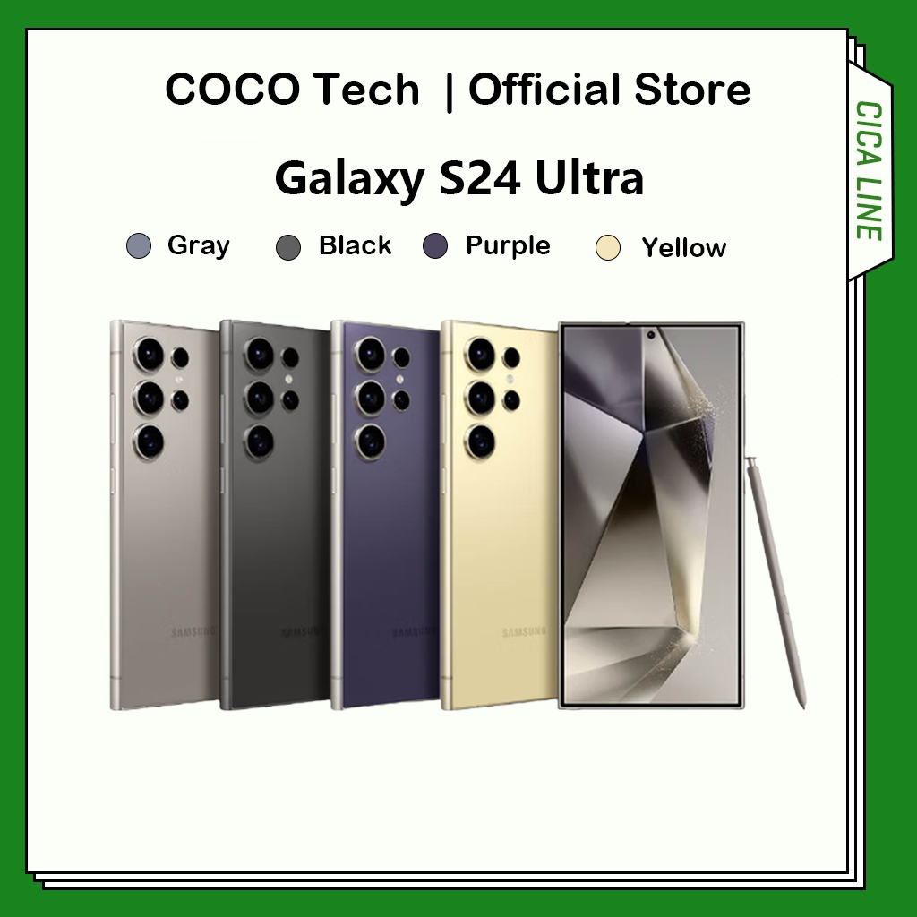 เวอร์ชั่นฮ่องกง Samsung Galaxy S24 Ultra Snapdragon 8 Gen 3 6.8 inch Dynamic LTPO AMOLED 5000 mAh 45
