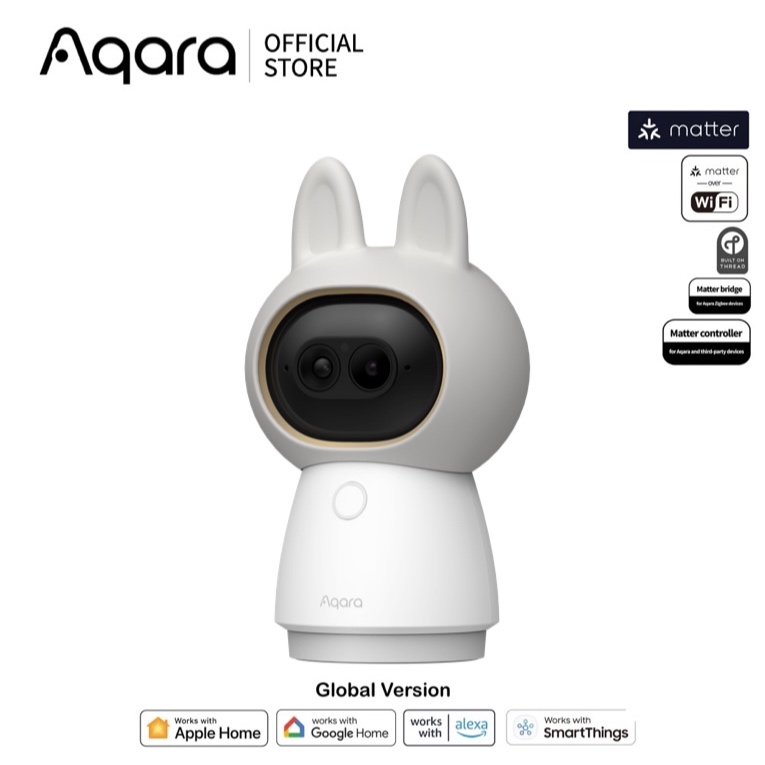 Aqara Camera Hub G350 (Hub Select) กล้องอัจฉริยะ 4K Dual‑Lens รองรับ Matter 1.5 HomeKit Secure Video