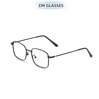 (-0~-600°)แถมฟรีกล่องใส่แว่น แว่นสายตาสั้น Myopia Glasses ป้องกันแสงสีฟ้า ป้องกันรังสี ทรงสี่เหลี่ยม แว่น unisex 1024