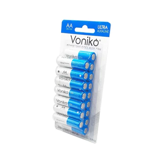 VONIKO ถ่านอัลตร้าอัลคาไลน์ LR6 AA,AAA 1.5 โวลต์ (16 ก้อน/แพ็ก)