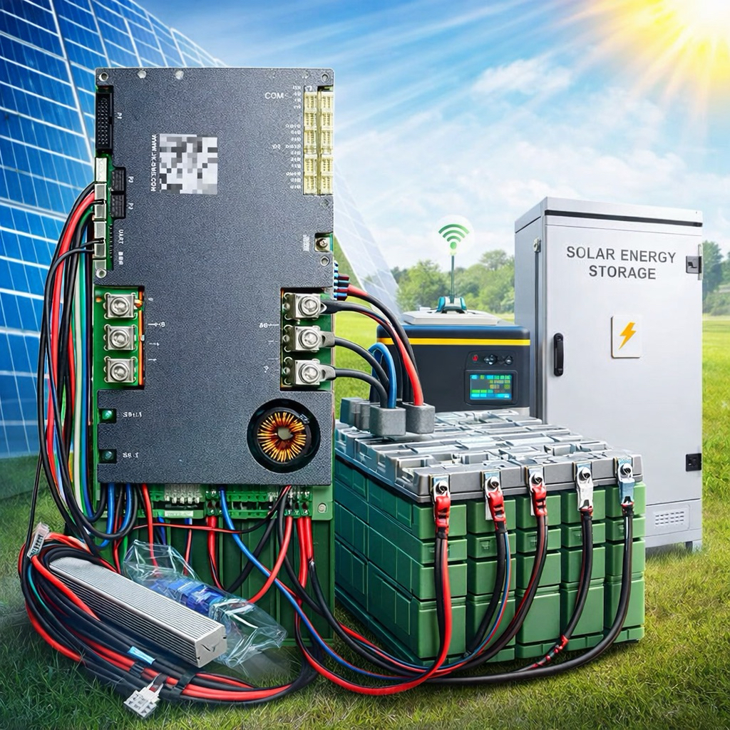 JK Smart BMS 300/600A  สามารถสื่อสารกับInverter มี Bluetooth/Active Balance  2A ในตัวพร้อมใช้งาน