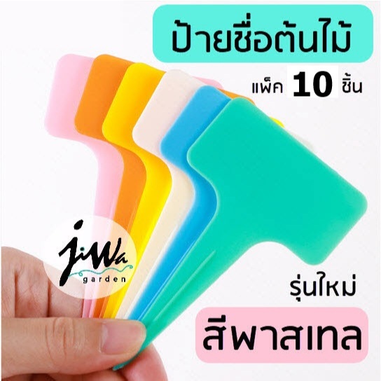 แพ็ค 10 ชิ้น ป้ายชื่อต้นไม้แบบแข็ง หนาพิเศษ 1 มม. พลาสติก PP ป้ายต้นไม้ ป้ายแคคตัส
