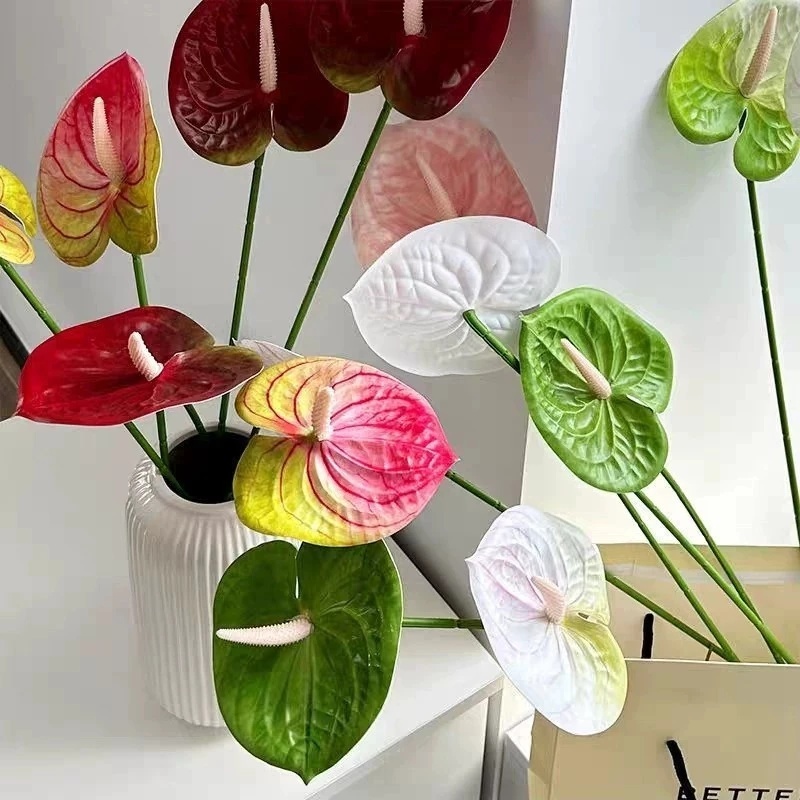 3dดอกไม้ปลอม ดอกคาล่าลิลลี่ หน้าวัว  สําหรับตกแต่งบ้าน ห้องนั่งเล่น