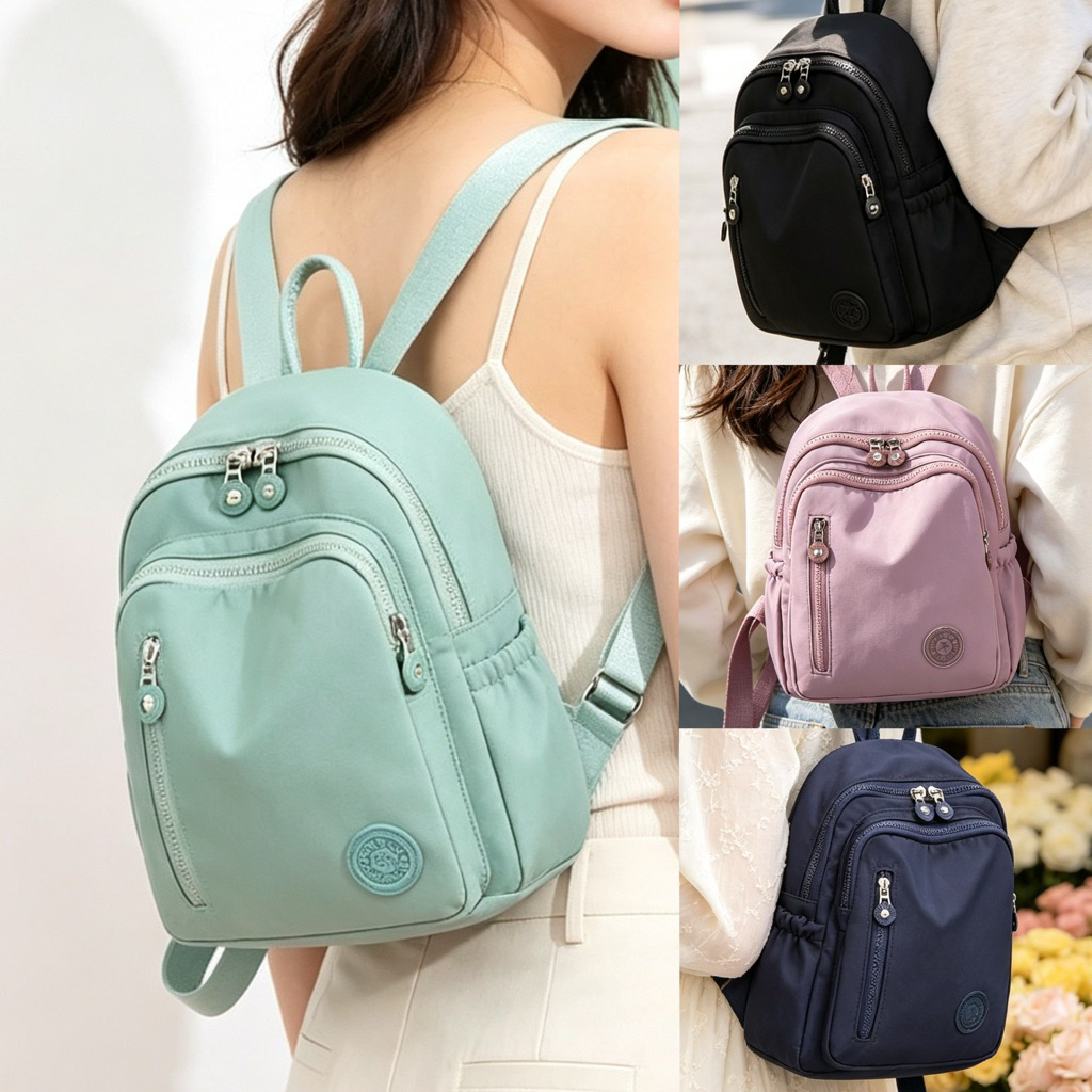 กระเป๋าเป้ กระเป๋าสะพายหลัง ผ้าดี หลายช่องซิป(GC-121)