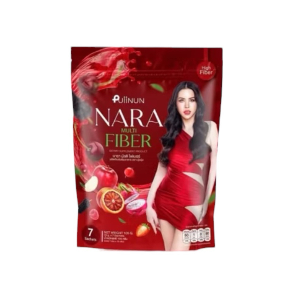 ไฟเบอร์นารา Nara Fiber  1ห่อ มี7ซอง