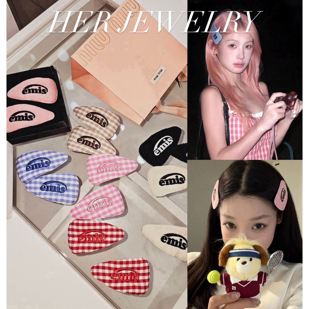 1 คู่ ❌พร้อมส่ง ส่งไว❌เซทกิ๊บติดผม Emi Cute Girl