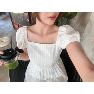 BRB : Daisy dress เดรสสั้นแต่งลูกไม้ ผูกเองด้านหลัง ชุดไปทะเล XS-2XL