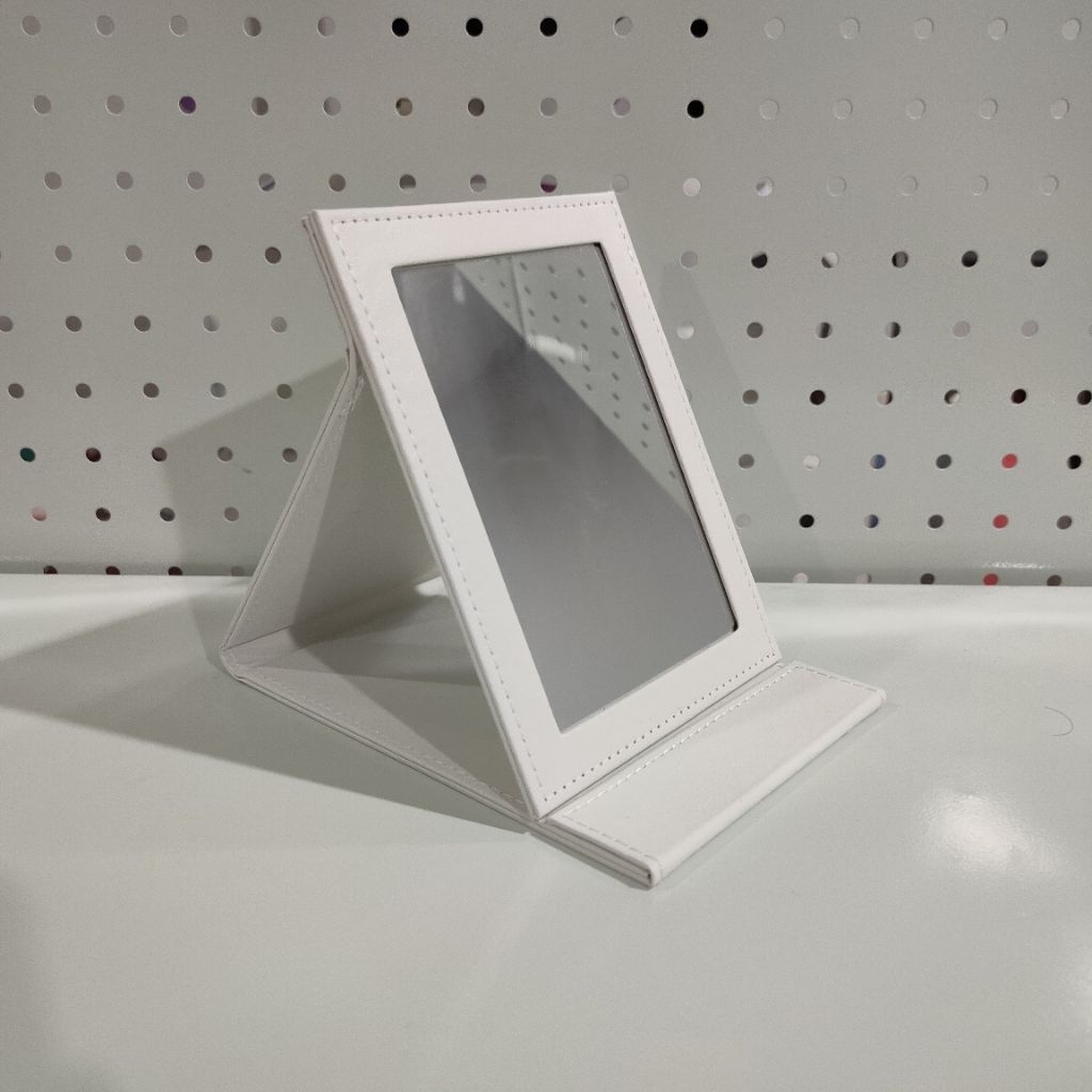 🔥กระจกพับตั้งได้ Basic Large stand mirror white