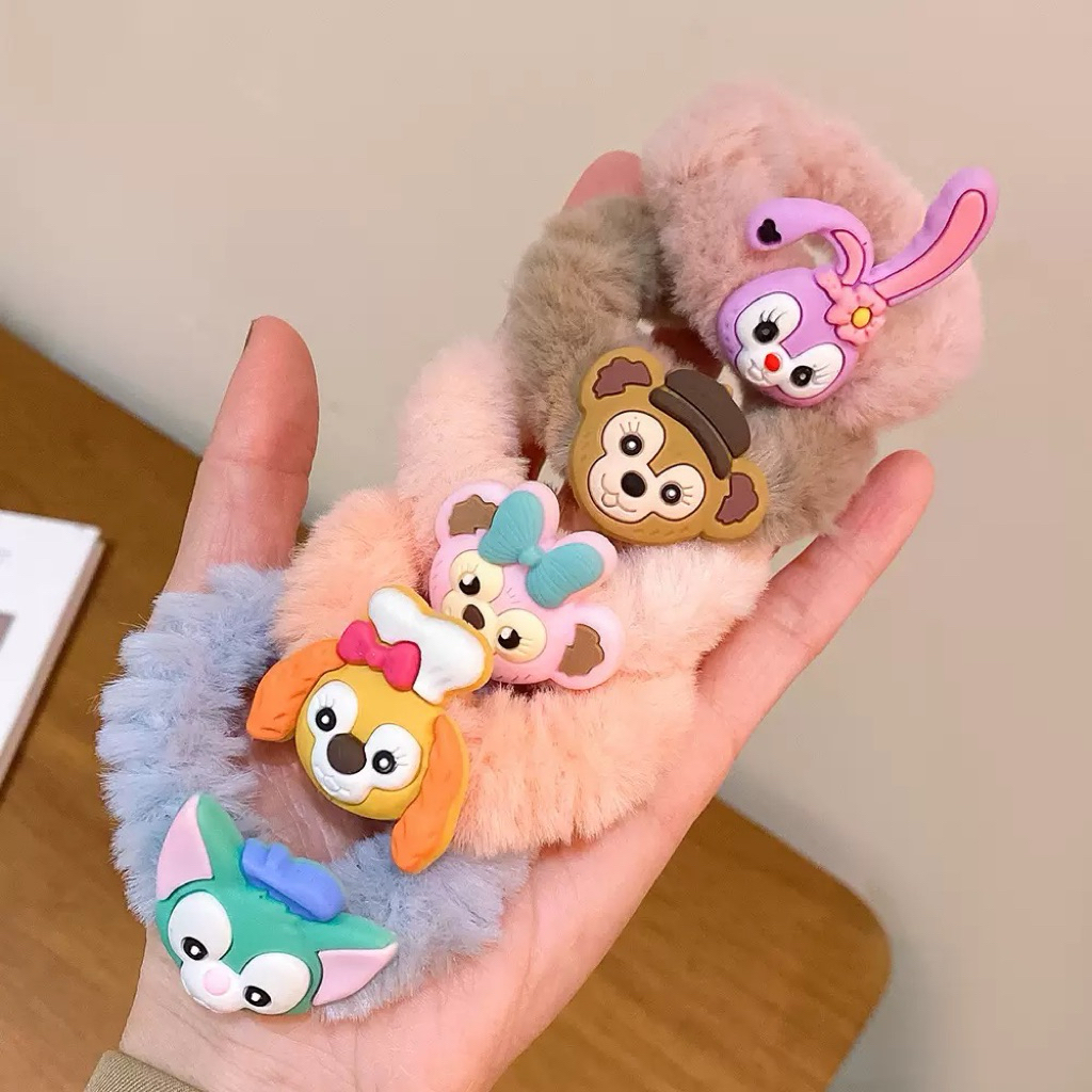 ยางรัดผมดิสนีย์ ขนฟู น่ารัก หางม้า การ์ตูน Disney Hair Tie Scrunchie เด็ก ผู้หญิง ยางรัดผมแฟชั่น เกาหลี