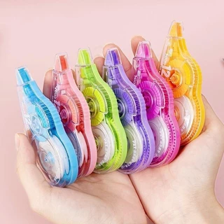 ชุด 6 ชิ้น (72 ม.) เทปลบคําผิด ความจุขนาดใหญ่ หลากหลายสี เขียนทับได้ทันที สำหรับนักเรียน