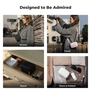 K&F CONCEPT กระเป๋ากล้องขนาดเล็ก EVA เคสแข็งกันกระแทก กันน้ำ สำหรับ Canon Sony RX100 G7X Camera Case