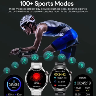 2025 New Watch 4 Pro NFC GPS Smart Watch Men 1.53-inch AMOLED Display 100+ Sports Modes Bluetooth Call High-end Smartwat