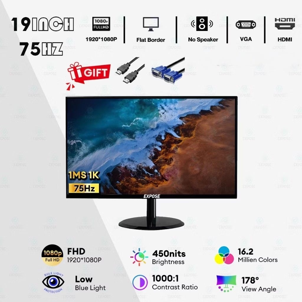 จอคอมพิวเตอร์ 19"22"24"75Hz 27"165Hz