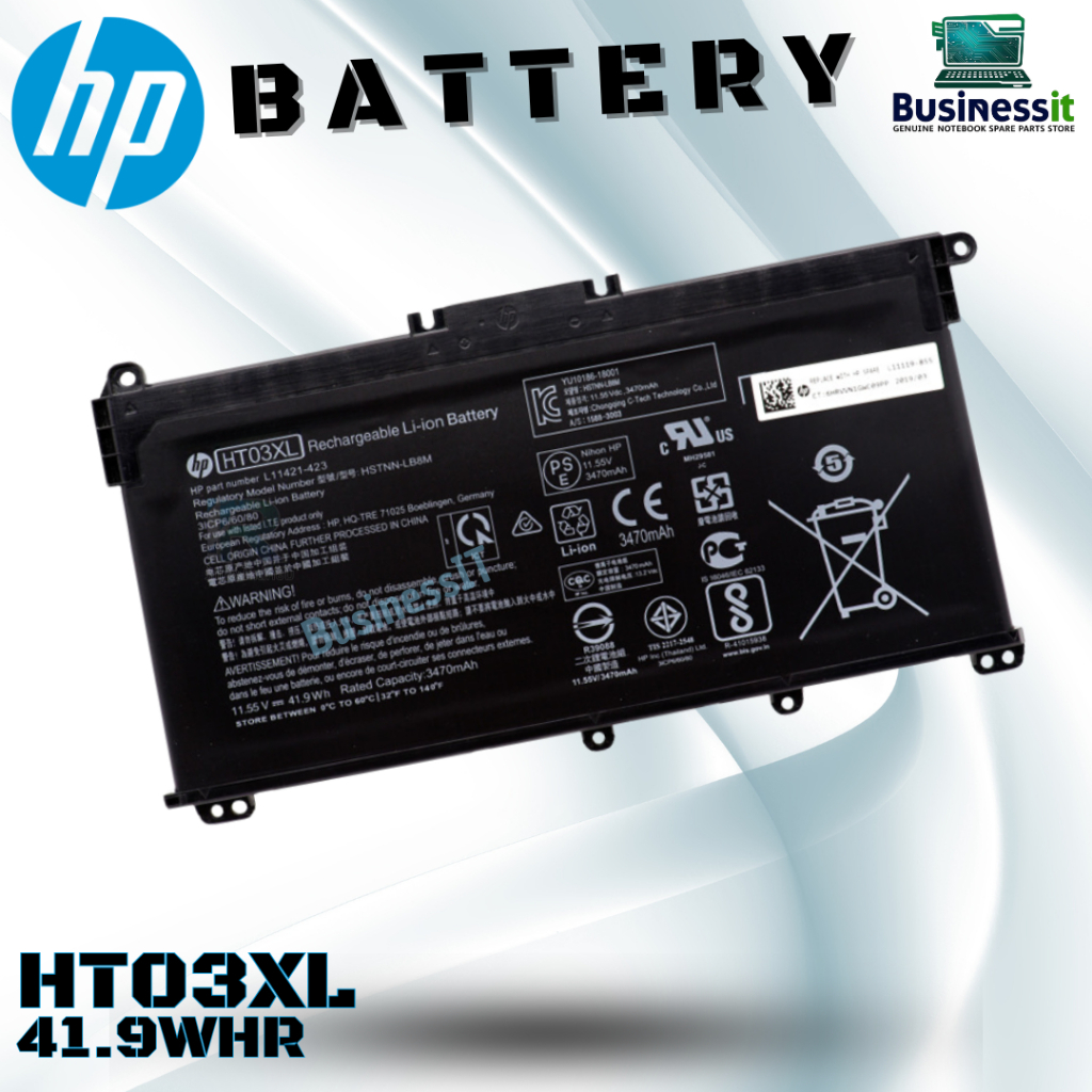 แบตเตอรี่ โน๊ตบุ๊ค HP 14 CK0047TU CK0048TU CK0049TU HT03 HT03XL TF03 TF03XL HW03 HW03XL 41Wh