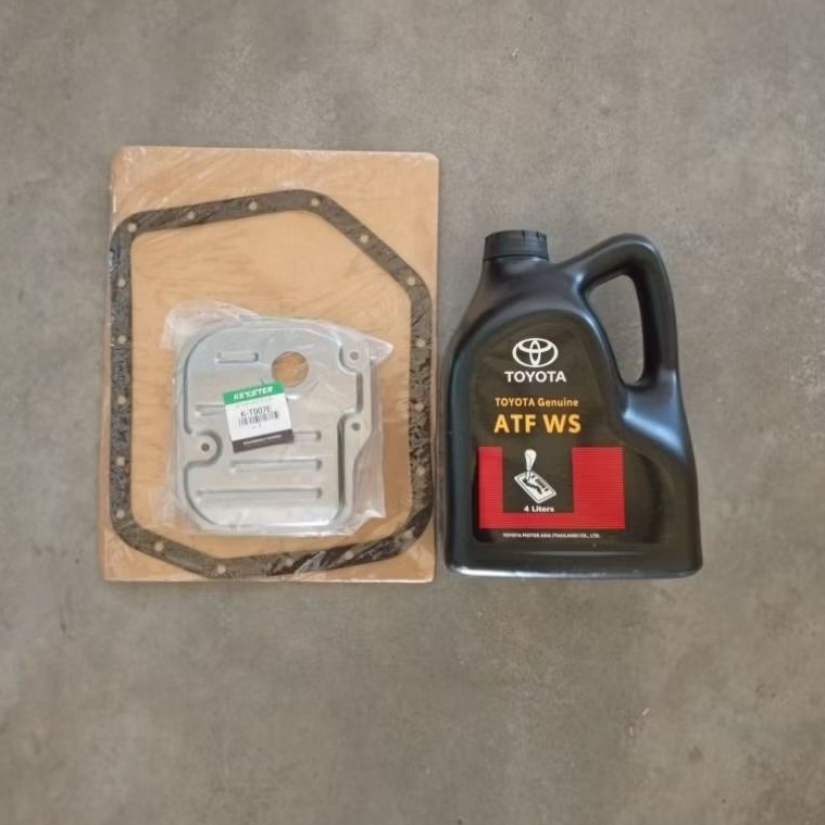น้ำมันเกียร์ATF WS toyota+กรองเกียร์K-T007E+ประเก็น52020altis vios yaris