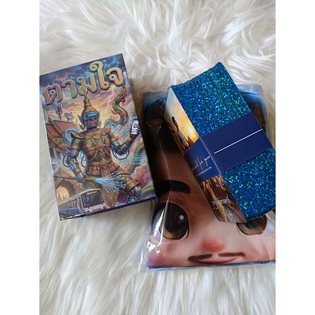💙พร้อมส่ง ไพ่ตามใจ คัดเลขมงคล💰แถมผ้าปู🩵  ไพ่102ใบ ใหม่ในซีล🧲