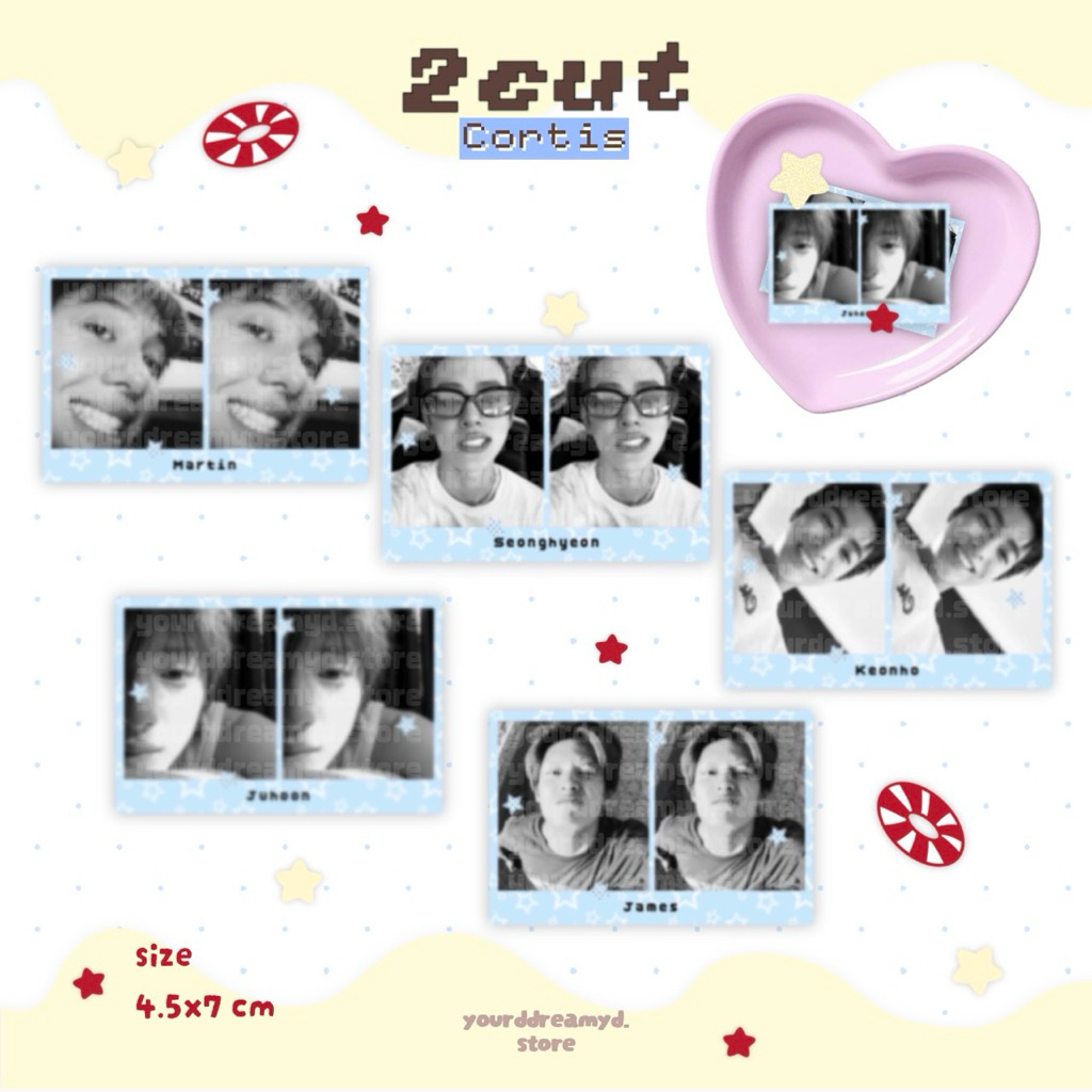 (พร้อมส่ง) id photo 2 cut cortis : คอติส 2 ช่อง / yourddreamyd.store