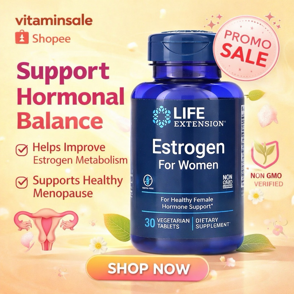 Life Extension Estrogen for Women 30 Tablets | Plant-Based Hormone Support