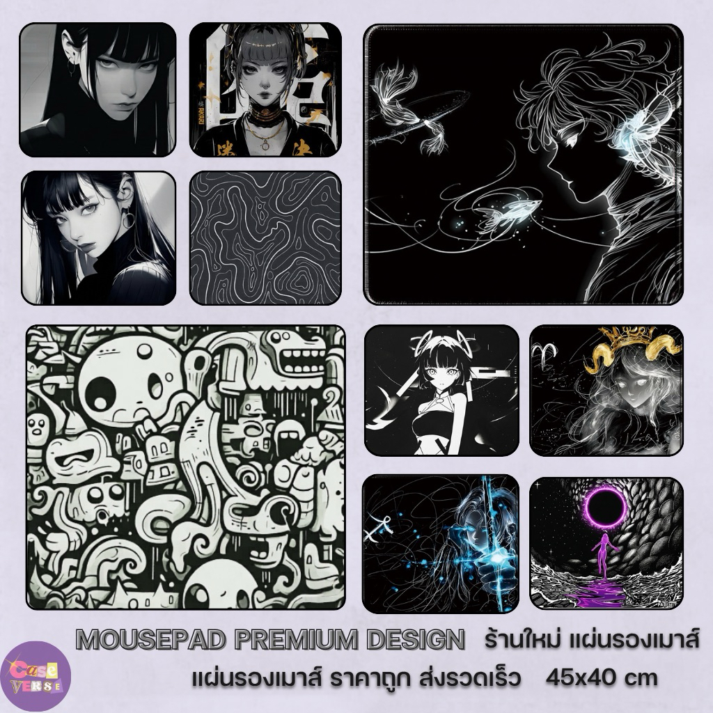 แผ่นรองเมาส์สำหรับเล่นเกม ลายอนิเมะ ดีไซน์สวย ลื่น ภาพคมชัด สำหรับเกมเมอร์และผู้ใช้คอมทำงาน ตกแต่งโต๊ะคอม ขนาดใหญ่