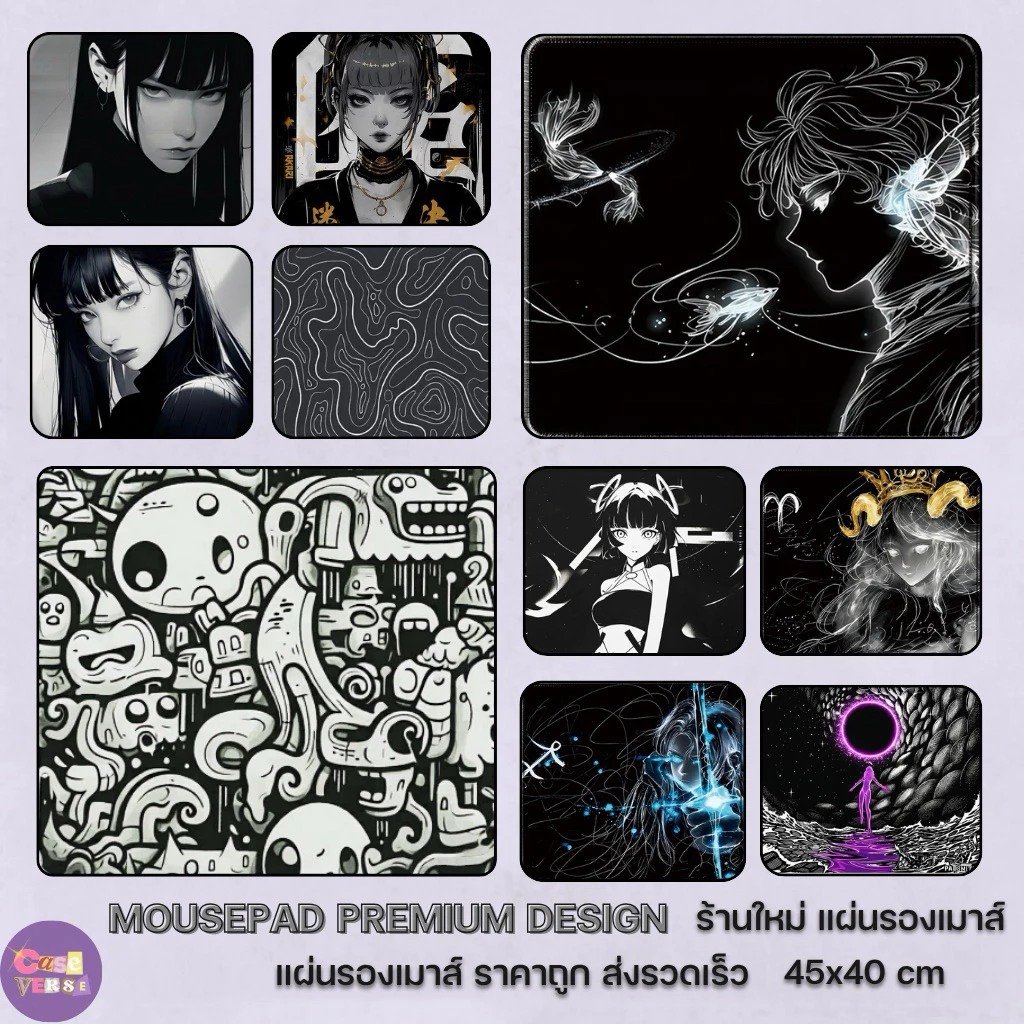 แผ่นรองเมาส์สำหรับเล่นเกม ลายอนิเมะ ดีไซน์สวย ลื่น ภาพคมชัด สำหรับเกมเมอร์และผู้ใช้คอมทำงาน ตกแต่งโต๊ะคอม ขนาดใหญ่