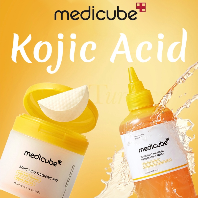 Medicube Kojic Acid Turmeric Toner 70Pad / Kojic Acid Turmeric Resurfacing Toner 250ml