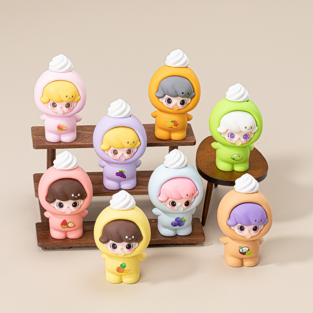 พร้อมส่ง ของตกแต่ง สะสม DIY เด็กน้อย ไอติม (1 SET 8 ตัว)